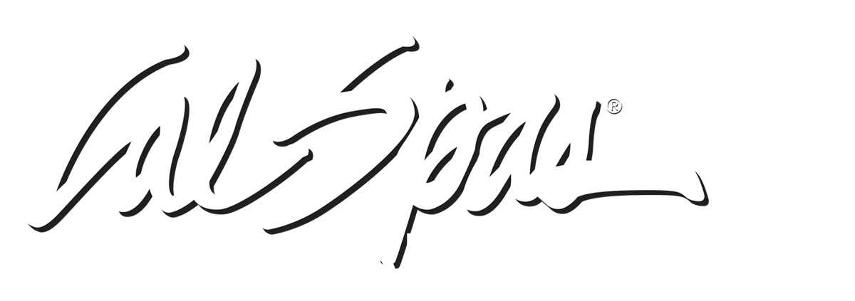 Calspas White logo hot tubs spas for sale Santa Monica